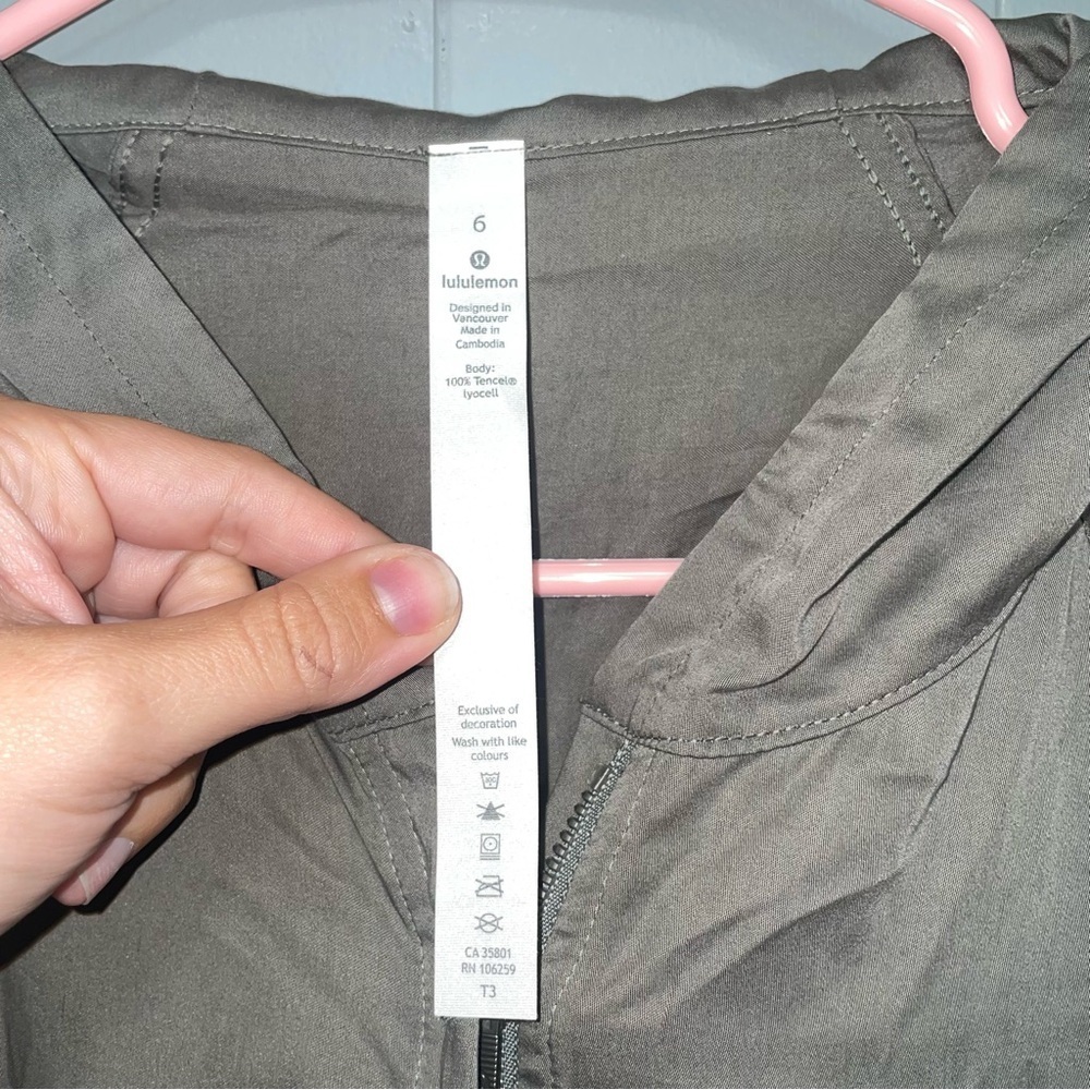 Lululemon City Stroll Hoodie Grey Sage Size 6 - Picture 4 of 7